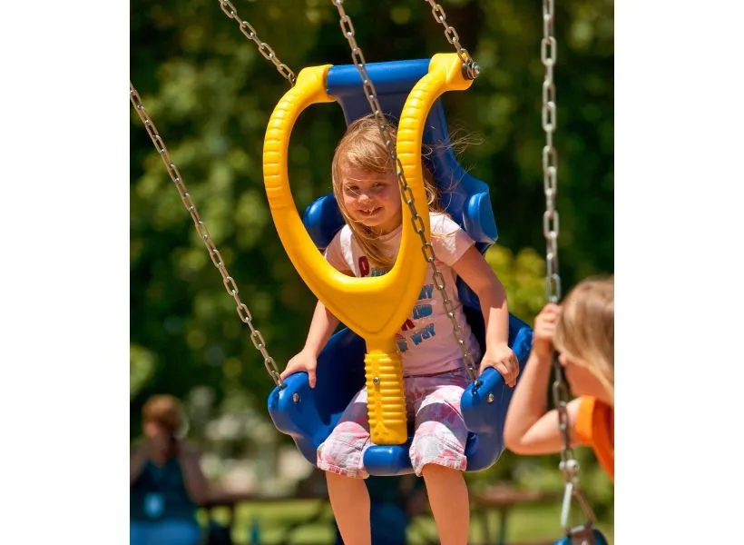 Child on a Zero-G swin
