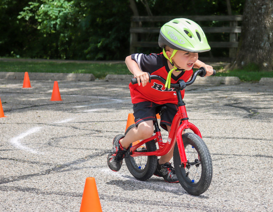 a child riding a bike