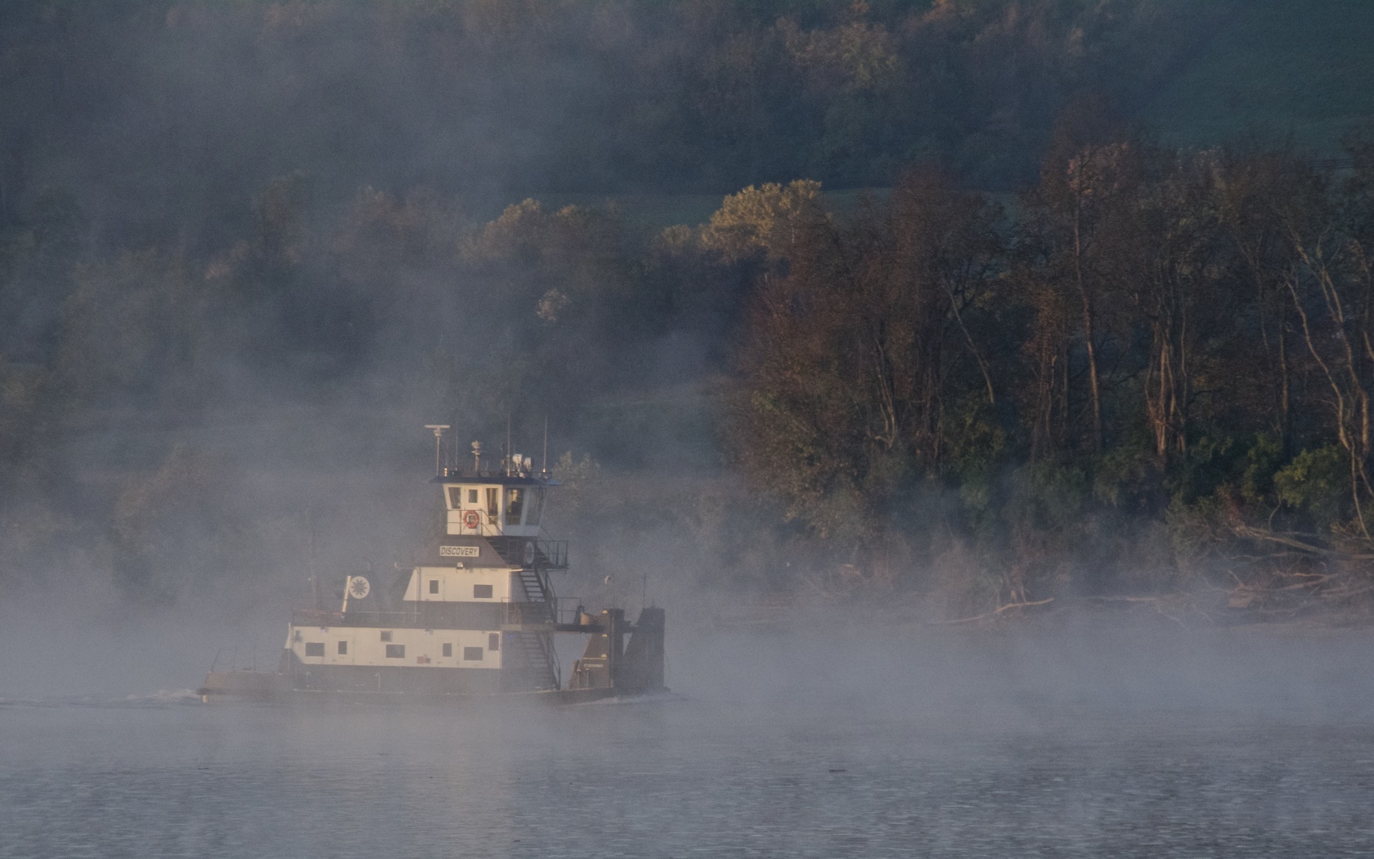 Barge on the Ohio River