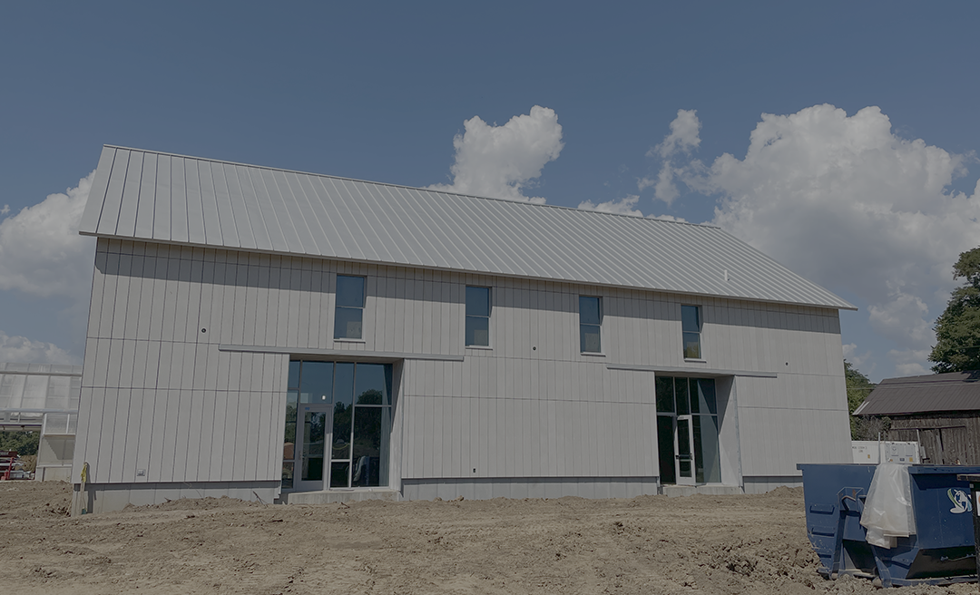 View of the refurbished barn at Shaker Trace Nursery