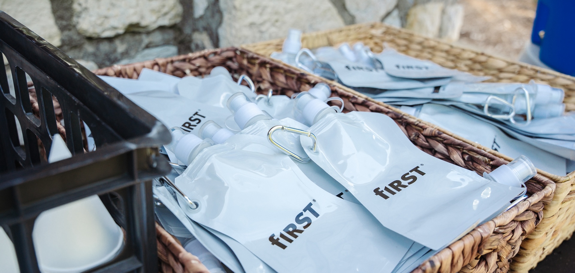 Sponsored swag at an event