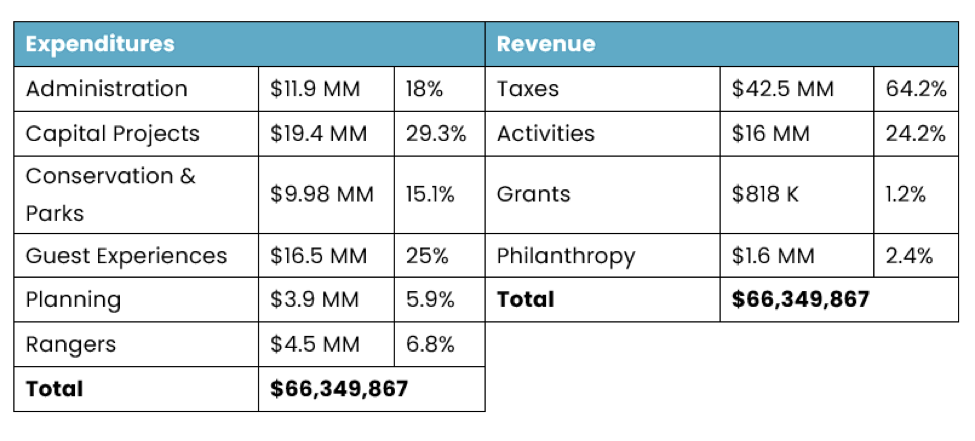 Levy Budget Table