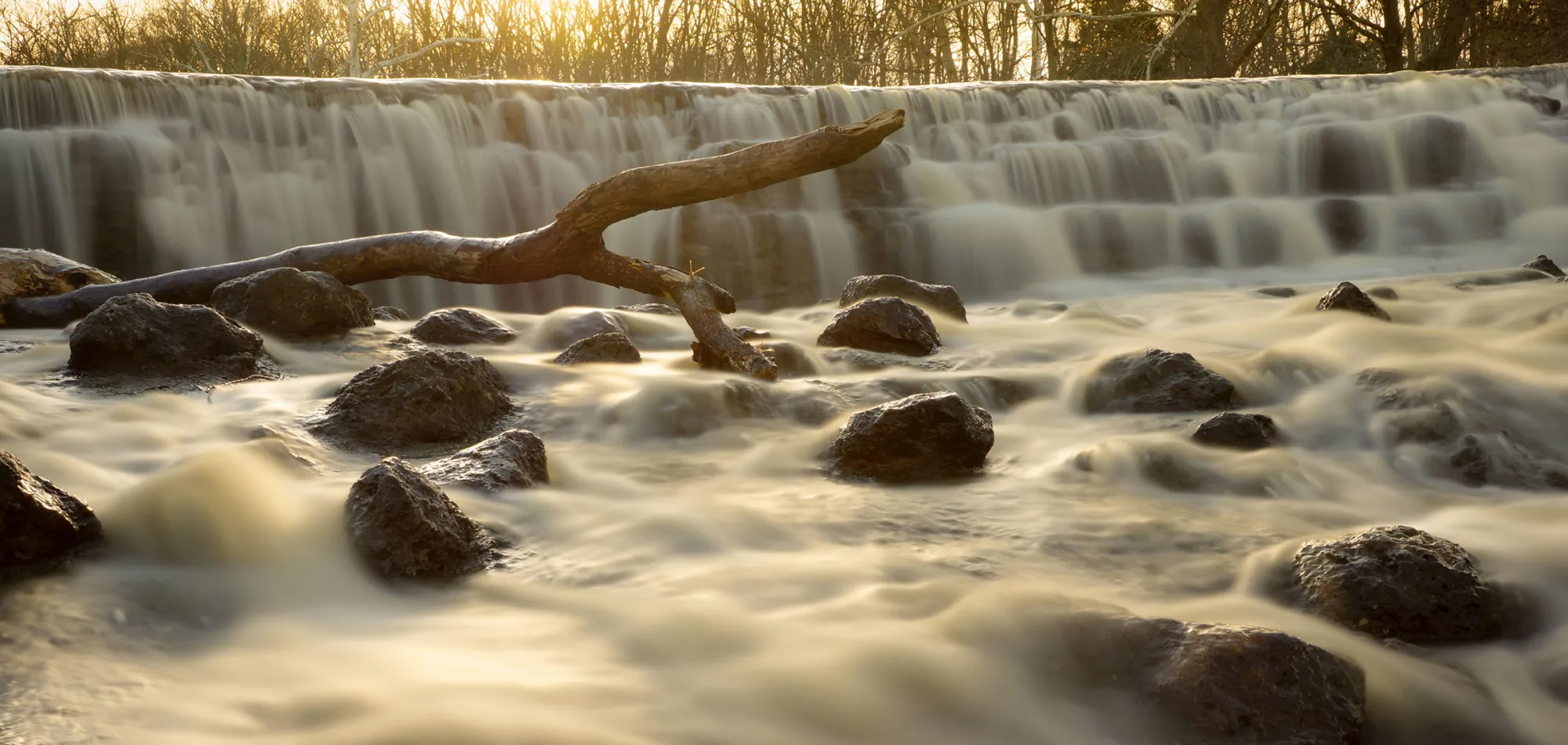 Waterfall in Sharon Gorge at Sharon Woods