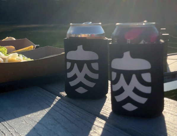 a group of cans on a table